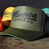 Black & Army Green Trucker Hat