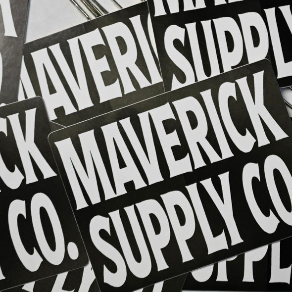 20 PACK of MAVERICK SUPPLY CO STICKERS