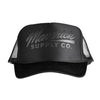 Black & Black Trucker Hat