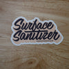 Individual "SURFACE SANITIZER" Label Sticker (PEACH)