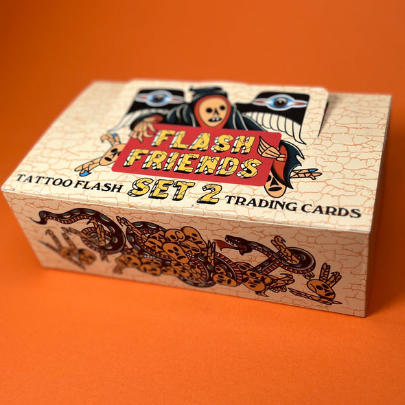 SET 2 FLASH FRIENDS TATTOO FLASH TRADING CARDS (NEW)
