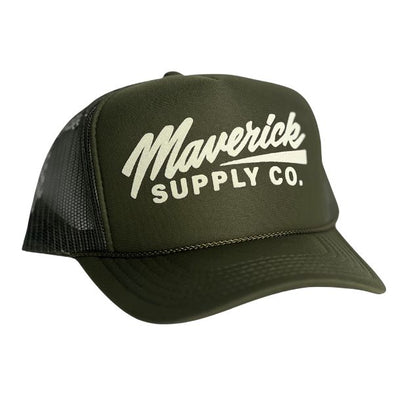 White on Green Trucker Hat