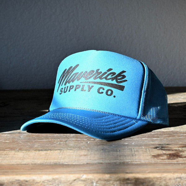 Black & Blue Trucker Hat - Maverick Tattoo Mercantile