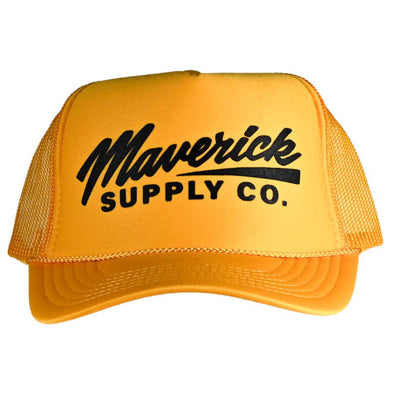 Black on Yellow Trucker Hat
