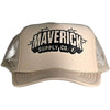 Black on Tan Brick Design Trucker Hat