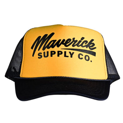 Black on Yellow/Navy Trucker Hat
