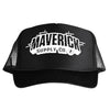 White on Black Brick Design Trucker Hat