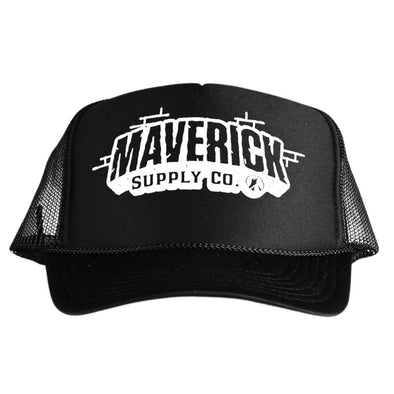 White on Black Brick Design Trucker Hat