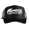 White on Black Trucker Hat