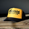 Black on Yellow/Navy Trucker Hat