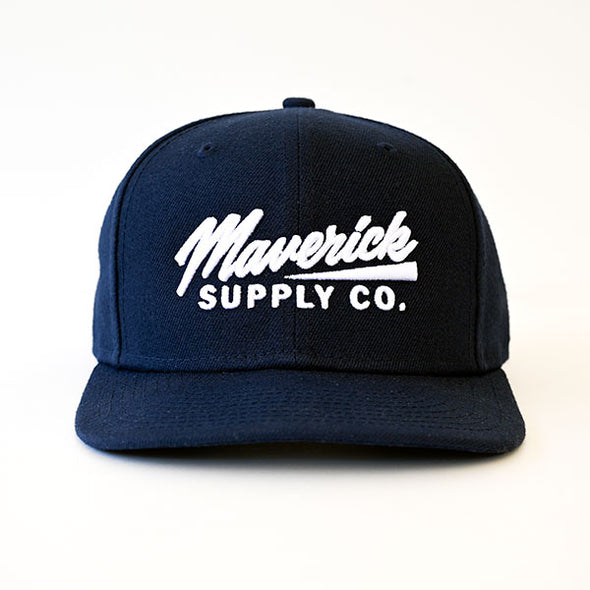 New Era x Maverick Supply Co. NAVY Snapback hat