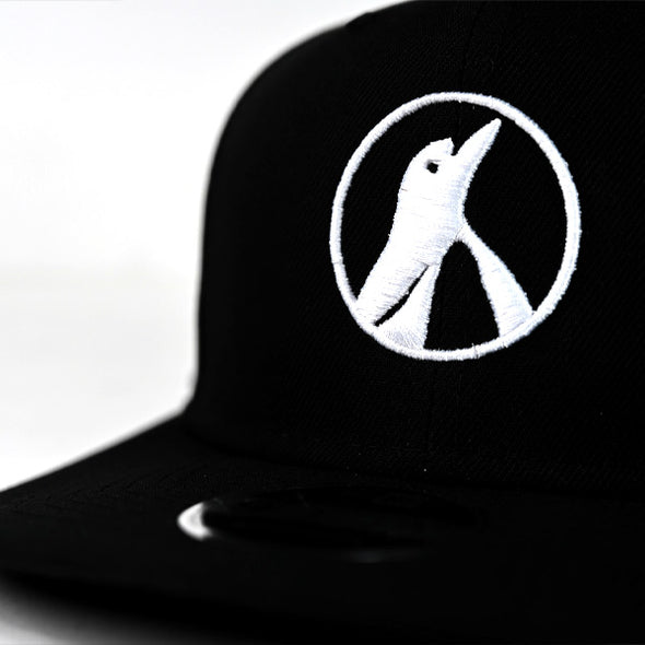 New Era X Maverick  BLACK Penguin WHITE logo Snapback hat